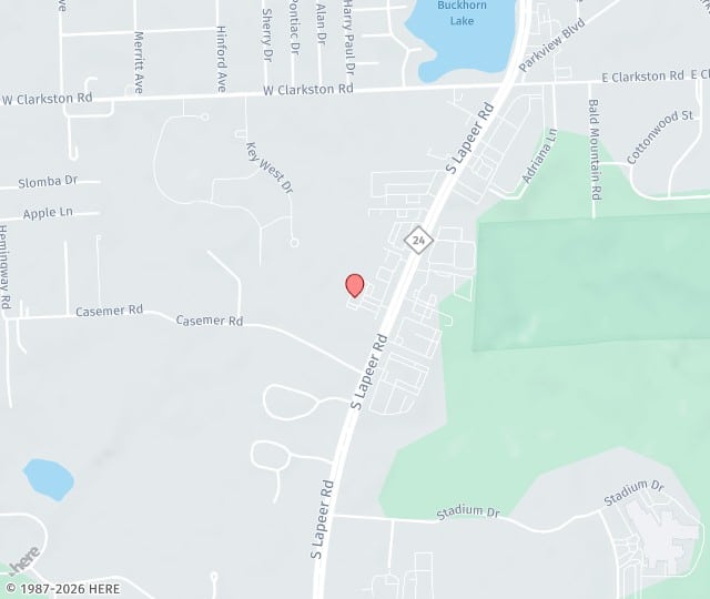 Location Map: 1430 South Lapeer Road Lake Orion, MI 48360