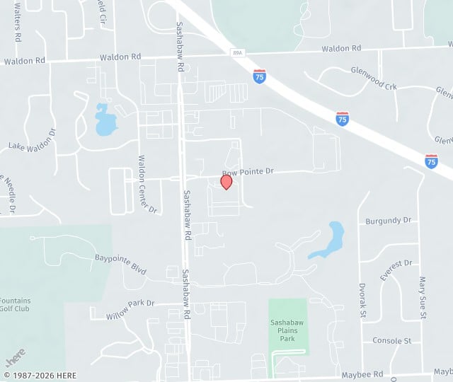Location Map: 5701 Bow Pointe Drive, Suite 380 Village of Clarkston, MI 48346