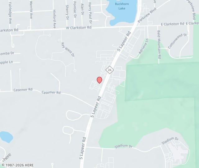 Location Map: 1406 S Lapeer Road Lake Orion, MI 48360